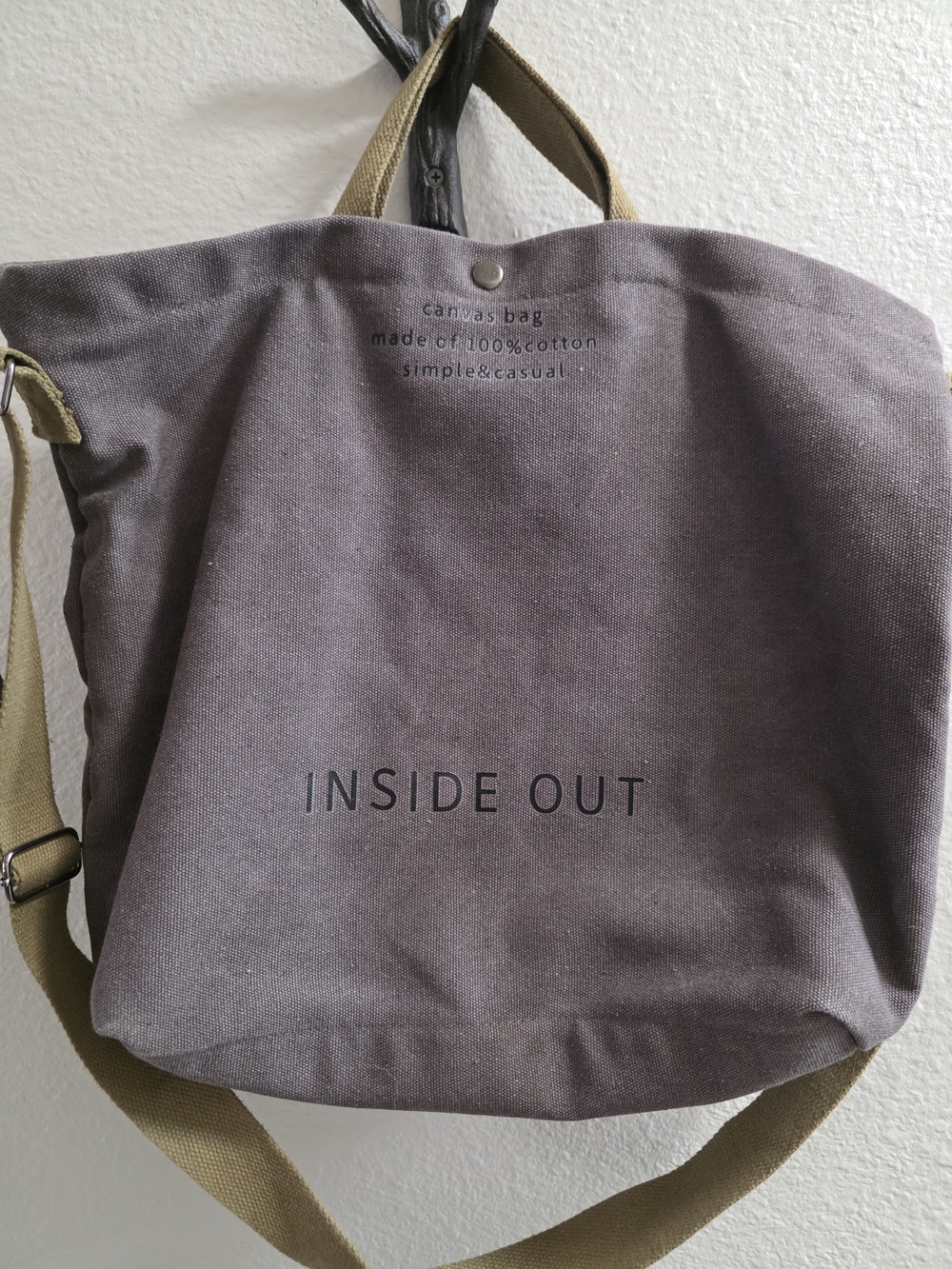 Canvas Tote Bag Gray